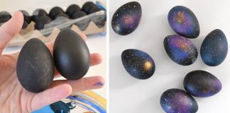 Netradičné veľkonočné vajíčka ozdobené galaxiou | DIY nápad s návodom