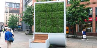 Ekologická lavička CityTree slúži ako filter vzduchu v mestách