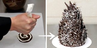 Originálne zdobenie torty | Návod ako ozdobiť tortu čokoládovými tŕňami
