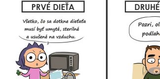 Ilustrácie maminy trefne zobrazujú rozdiely, aké je to mať prvé a druhé dieťa