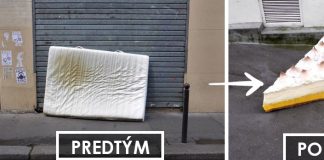 Sochy jedál vytvorené zo starých vyhodených matracov | Street art Lor-K