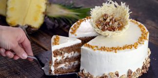 Kolibríková torta Hummingbird Cake | Recept ananásovo-banánový dezert