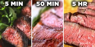 Recepty, ako pripraviť 5-minútový, 50-minútový a 5-hodinový hovädzí steak